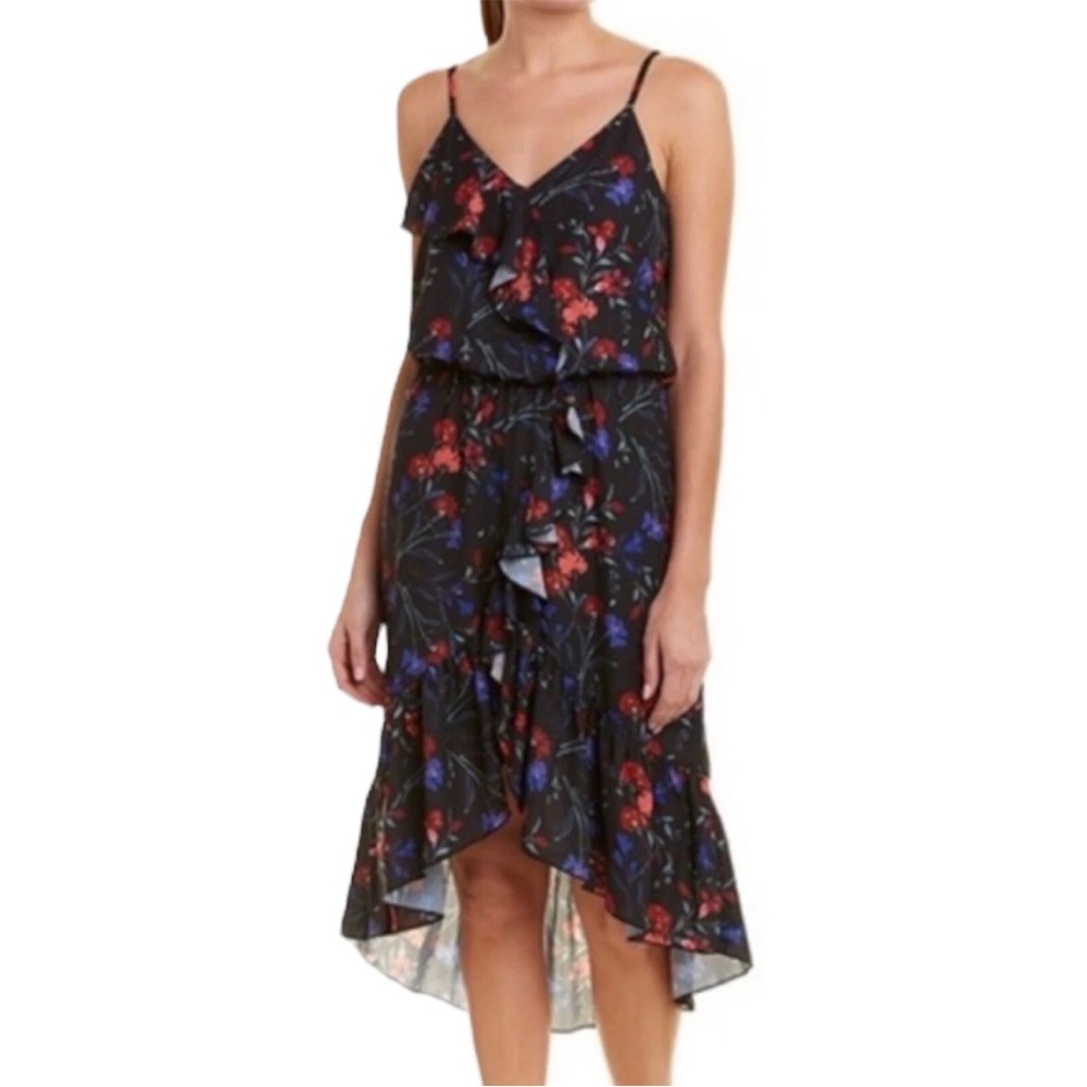 NWT Parker NY Ruffle High Low Floral Dress - Picture 4 of 9